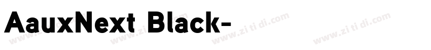 AauxNext Black字体转换